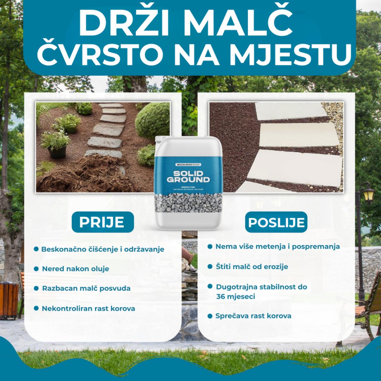 SOLID GROUND – Ljepilo za kamenčiće za uređenje dvorišta