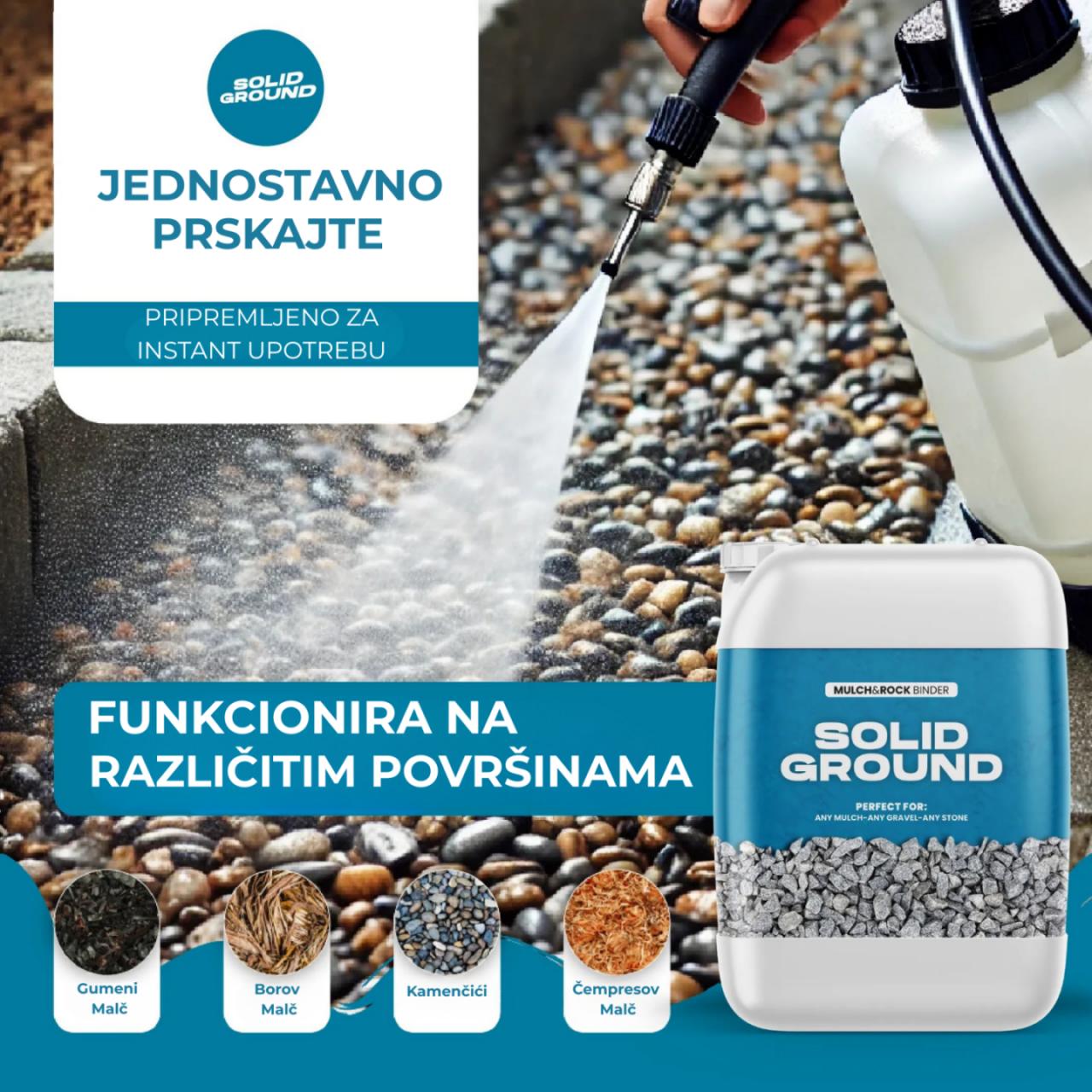 SOLID GROUND – Ljepilo za kamenčiće za uređenje dvorišta