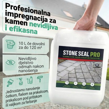 Stone Seal Pro- 2 u 1 zaštita: impregnacija + hidrozaštita | Protiv algi, mahovine i gljivica