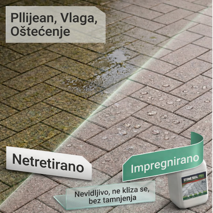 Stone Seal Pro- 2 u 1 zaštita: impregnacija + hidrozaštita | Protiv algi, mahovine i gljivica